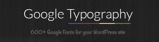 google typography